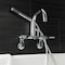 Aqua Vintage Wall-Mount Clawfoot Tub Faucet, Polished Chrome, Wall Mount AE8451DL - alternate 6